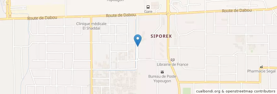 Mapa de ubicacion de Mobil Money en Кот-Д’Ивуар, Абиджан, Yopougon.