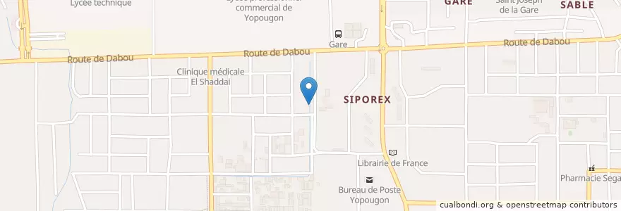 Mapa de ubicacion de KB Espérance Transport en ساحل عاج, آبیجان, Yopougon.