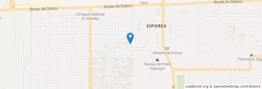 Mapa de ubicacion de Maquis en Costa De Marfil, Abiyán, Yopougon.