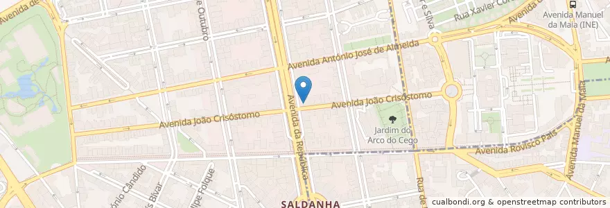 Mapa de ubicacion de Deutsche Bank en 葡萄牙, Área Metropolitana De Lisboa, Lisboa, Grande Lisboa, 里斯本, Avenidas Novas.