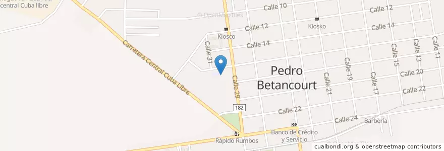 Mapa de ubicacion de Escuela Primaria Juan Gualberto Gomez en کوبا, Matanzas, Pedro Betancourt.