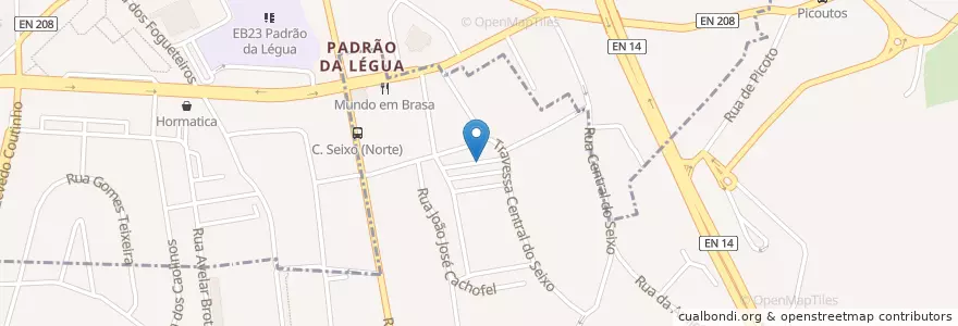 Mapa de ubicacion de São Mamede de Infesta e Senhora da Hora en 포르투갈, 노르트 지방, 포르투, Área Metropolitana Do Porto, Matosinhos, Custóias, Leça Do Balio E Guifões.