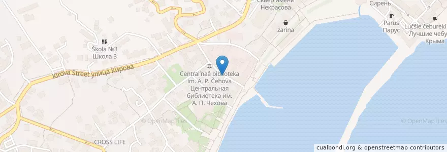 Mapa de ubicacion de Yasai en Russia, South Federal District, Autonomous Republic Of Crimea, Republic Of Crimea, Yalta City Municipality, Городской Округ Ялта.