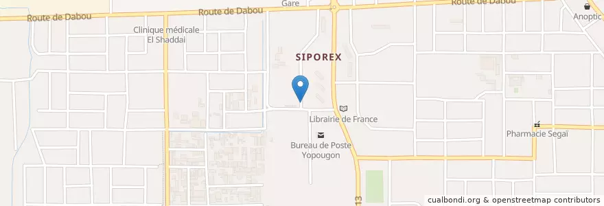Mapa de ubicacion de Mobil Money en ساحل عاج, آبیجان, Yopougon.