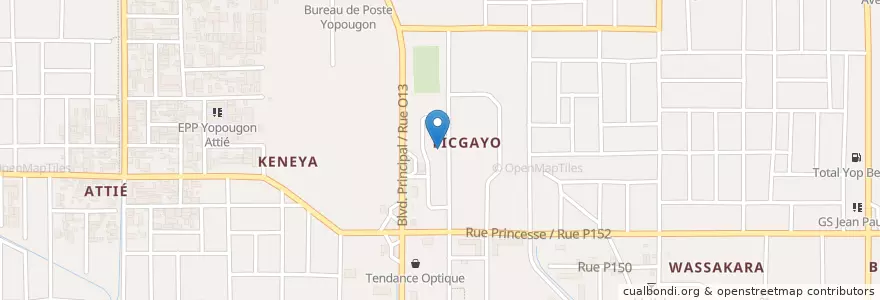 Mapa de ubicacion de Tradi praticien longue vie en ساحل عاج, آبیجان, Yopougon.