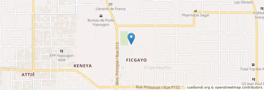 Mapa de ubicacion de Maquis le conseil en 코트디부아르, 아비장, Yopougon.