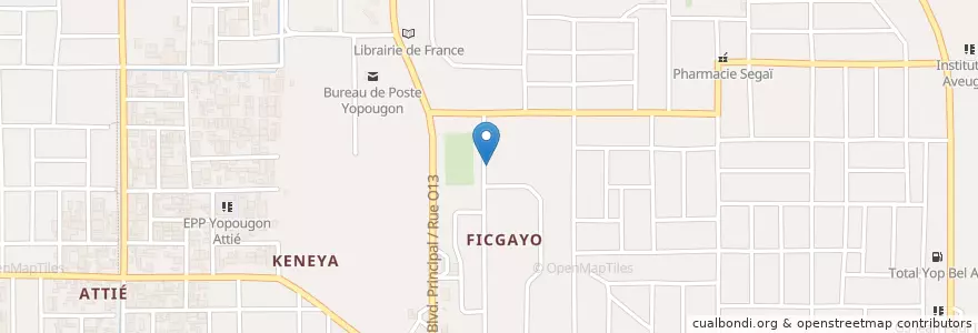 Mapa de ubicacion de Maquis kompressor en 코트디부아르, 아비장, Yopougon.