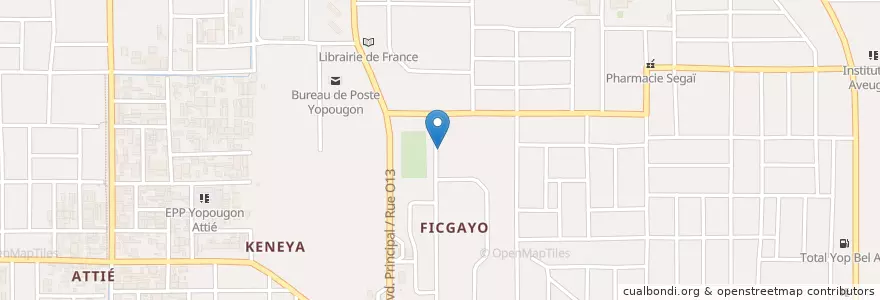 Mapa de ubicacion de Maquis miss ella en Fildişi Sahili, Abican, Yopougon.