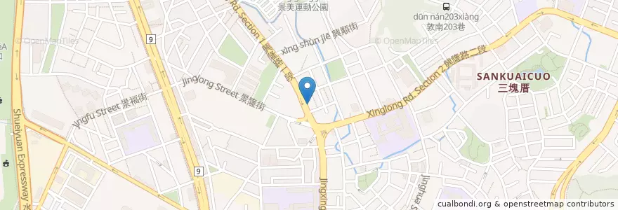 Mapa de ubicacion de 長照咖啡館 en Taiwan, 新北市, Taipé, 文山區.