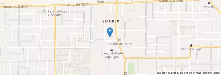 Mapa de ubicacion de Concentration de Maquis en ساحل عاج, آبیجان, Yopougon.