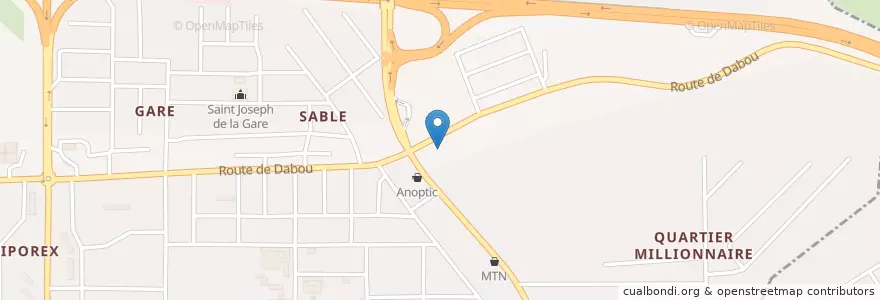 Mapa de ubicacion de wc Public en 코트디부아르, 아비장, Yopougon.