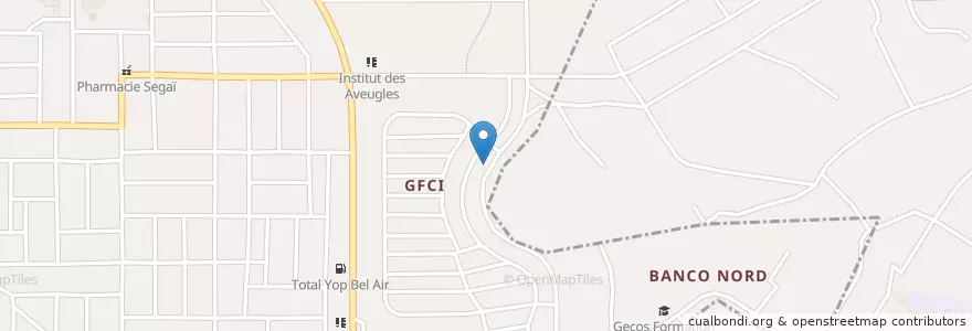 Mapa de ubicacion de Espace buvette en Costa D'Avorio, Abidjan, Yopougon.