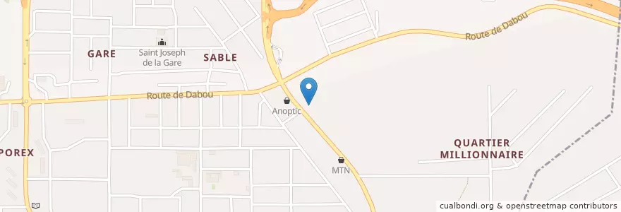 Mapa de ubicacion de Cabinet Medical Privé CM2S en Costa De Marfil, Abiyán, Yopougon.