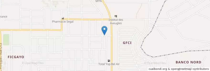 Mapa de ubicacion de restaurant sénégalais en Кот-Д’Ивуар, Абиджан, Yopougon.