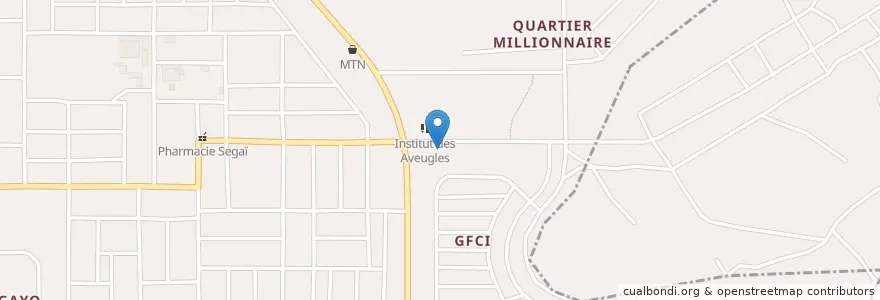 Mapa de ubicacion de MTN Mobile Money en Fildişi Sahili, Abican, Yopougon.