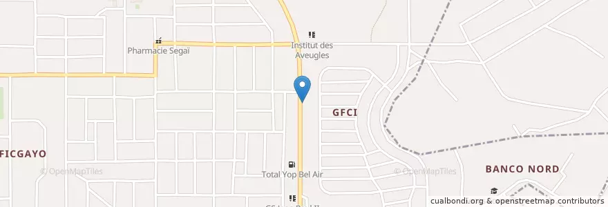 Mapa de ubicacion de Chez Awa en 科特迪瓦, 阿比让, Yopougon.