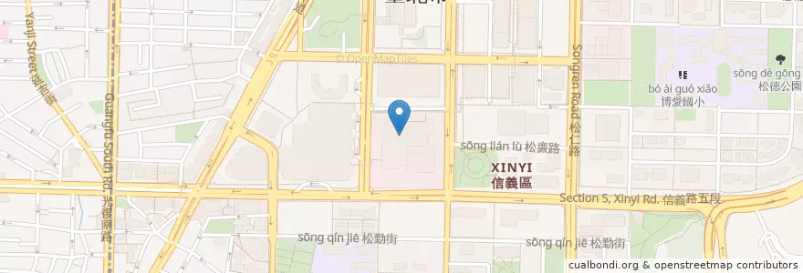 Mapa de ubicacion de il Mercato en Taiwan, 新北市, Taipei, 信義區.