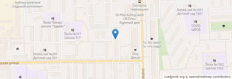 Mapa de ubicacion de Библиотека 73 им Лихачёва en Russie, District Fédéral Central, Moscou, Восточный Административный Округ, Район Гольяново.