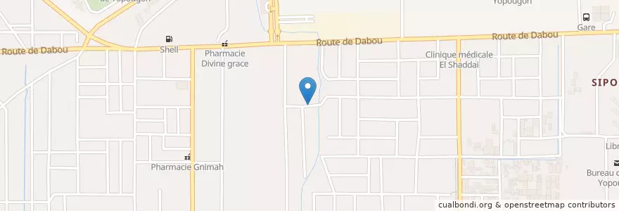 Mapa de ubicacion de EPV La Boussole en Costa De Marfil, Abiyán, Yopougon.
