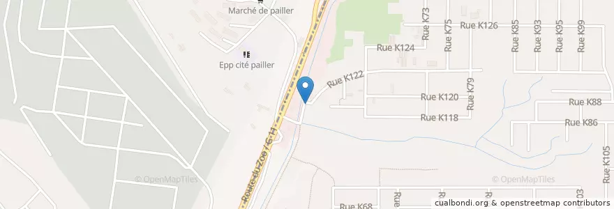 Mapa de ubicacion de Café en Кот-Д’Ивуар, Абиджан, Cocody, Adjamé.