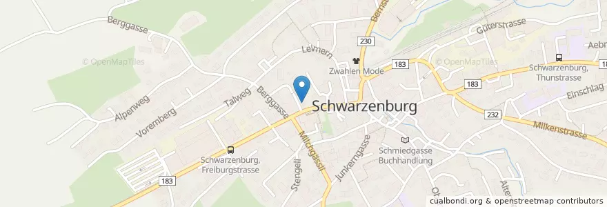 Mapa de ubicacion de Siedi en 瑞士, 伯尔尼, Verwaltungsregion Bern-Mittelland, Verwaltungskreis Bern-Mittelland, Schwarzenburg.