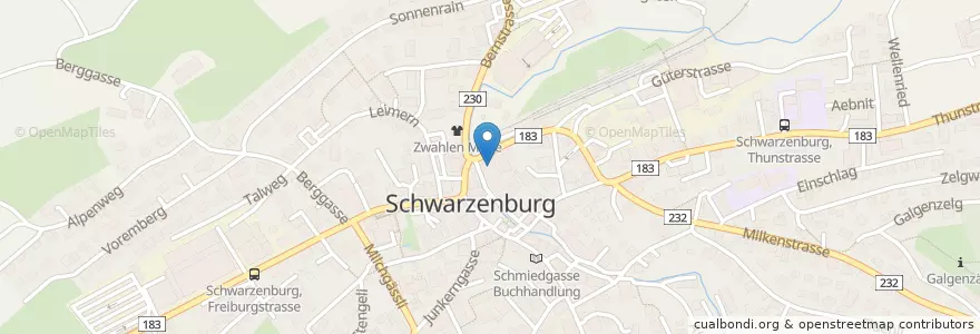Mapa de ubicacion de Bank Gantrisch en سوئیس, برن, Verwaltungsregion Bern-Mittelland, Verwaltungskreis Bern-Mittelland, Schwarzenburg.