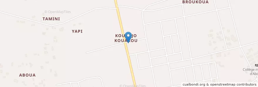 Mapa de ubicacion de Pharmacie Ndotré en Кот-Д’Ивуар, Абиджан, Abobo.