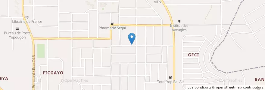 Mapa de ubicacion de Ecole Coranique en 코트디부아르, 아비장, Yopougon.