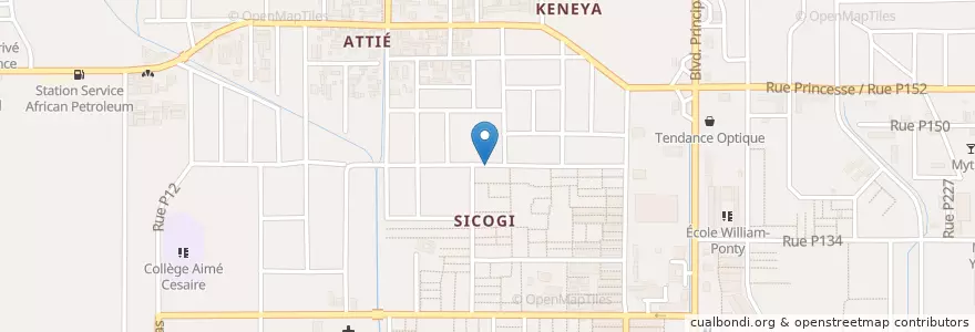 Mapa de ubicacion de Maquis en Fildişi Sahili, Abican, Yopougon.