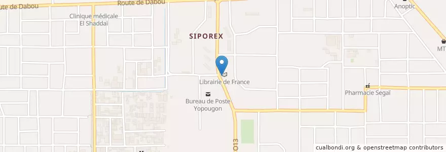 Mapa de ubicacion de Mako en Кот-Д’Ивуар, Абиджан, Yopougon.