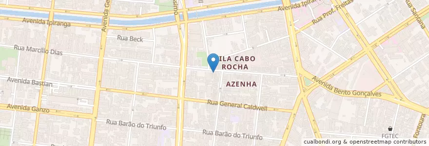 Mapa de ubicacion de Brisas en Brazil, Jižní Region, Rio Grande Do Sul, Região Metropolitana De Porto Alegre, Região Geográfica Intermediária De Porto Alegre, Região Geográfica Imediata De Porto Alegre, Porto Alegre.