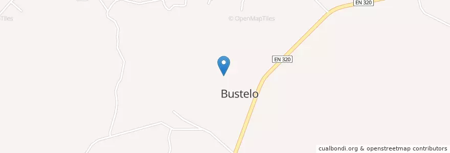 Mapa de ubicacion de Bustelo en Portugal, Nord, Porto, Tâmega E Sousa, Penafiel, Bustelo.