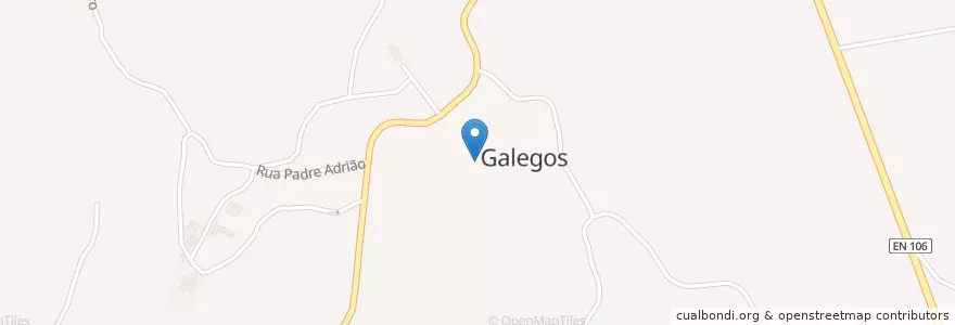 Mapa de ubicacion de Galegos en پرتغال, Norte, Porto, Tâmega E Sousa, Penafiel, Galegos.