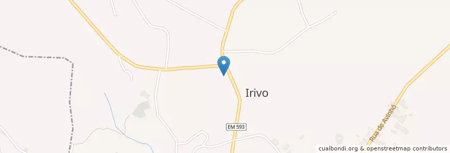 Mapa de ubicacion de Irivo en Portogallo, Nord, Porto, Tâmega E Sousa, Penafiel, Irivo.