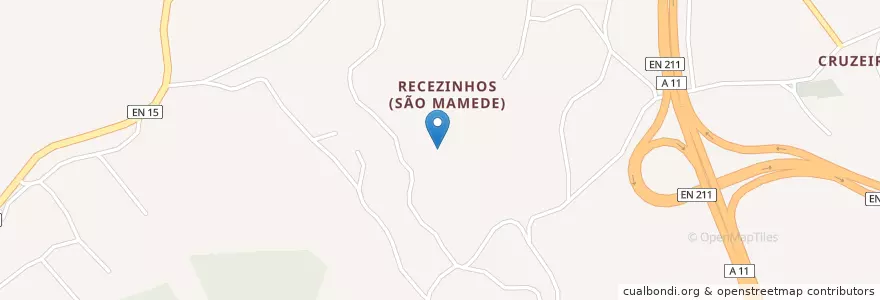Mapa de ubicacion de Recezinhos (São Mamede) en Португалия, Северный, Porto, Tâmega E Sousa, Penafiel, Recezinhos (São Mamede).