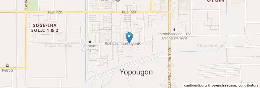 Mapa de ubicacion de Mobil Money en ساحل العاج, أبيدجان, Yopougon.