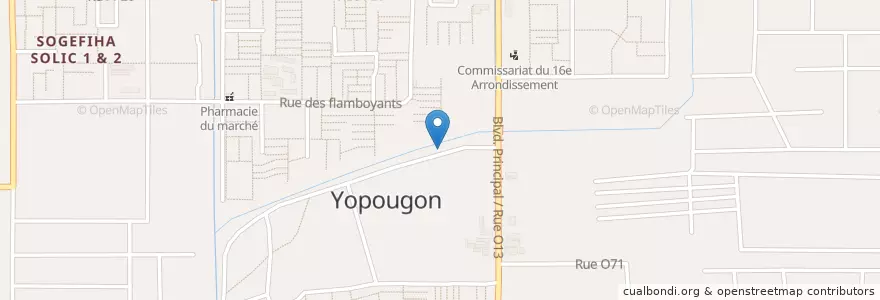 Mapa de ubicacion de Garbadrome en コートジボワール, アビジャン, Yopougon.