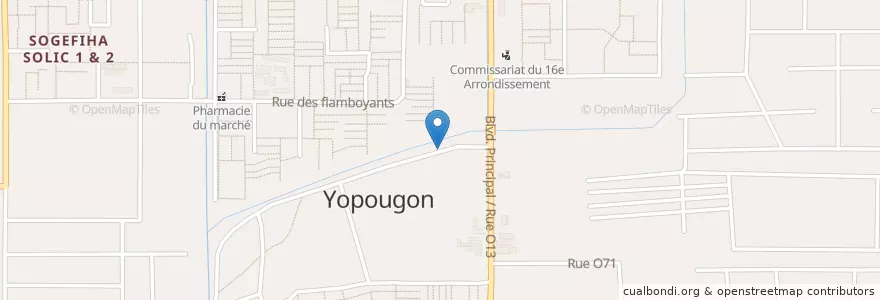 Mapa de ubicacion de Eglise Apostolique en Ivory Coast, Abidjan, Yopougon.