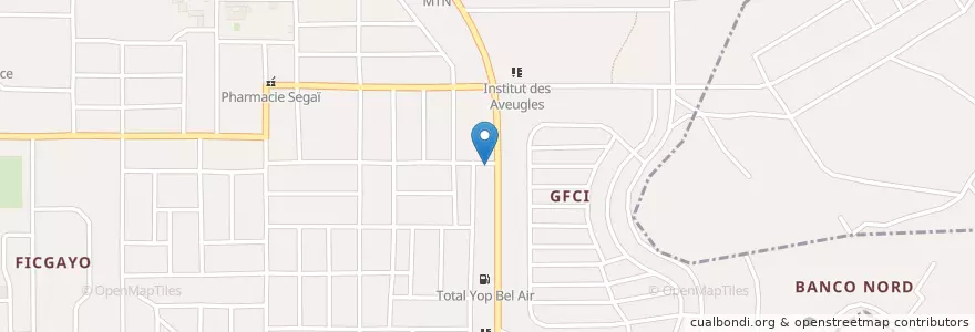 Mapa de ubicacion de Café express en Costa De Marfil, Abiyán, Yopougon.