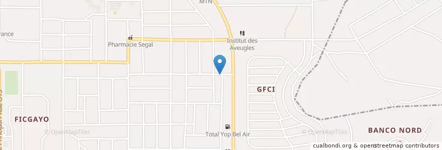 Mapa de ubicacion de Café express en 코트디부아르, 아비장, Yopougon.