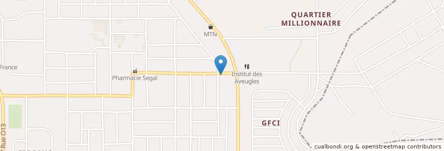 Mapa de ubicacion de Eglise de Jésus Christ en Elfenbeinküste, Abidjan, Yopougon.