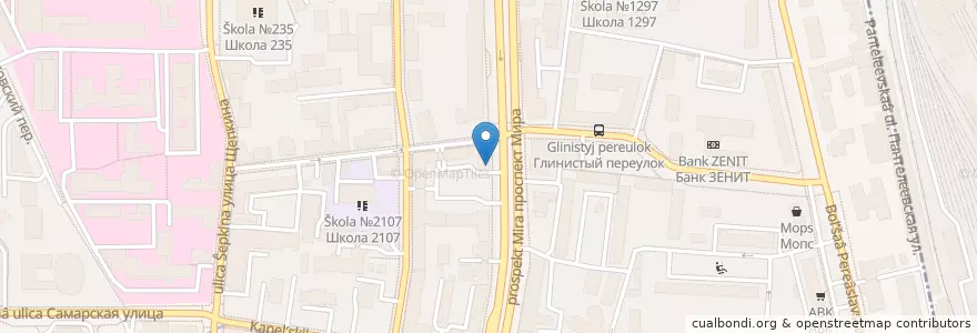 Mapa de ubicacion de Инвитро en ロシア, 中央連邦管区, モスクワ, Центральный Административный Округ, Мещанский Район.
