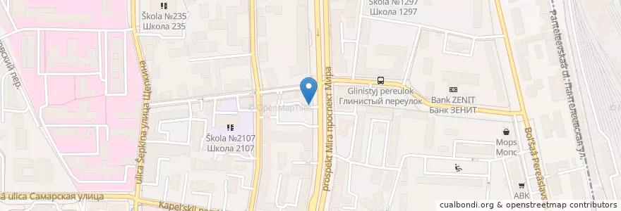 Mapa de ubicacion de Point 242 en Rusia, Distrito Federal Central, Москва, Distrito Administrativo Central, Мещанский Район.