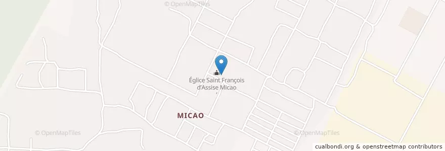 Mapa de ubicacion de Eglise Catholique Saint Francois d'Assise en Costa D'Avorio, Abidjan, Yopougon.