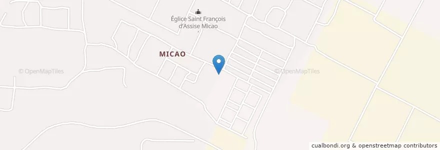 Mapa de ubicacion de Mosquée en コートジボワール, アビジャン, Yopougon.