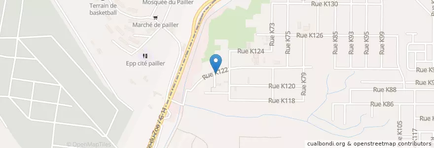 Mapa de ubicacion de Restaurant en Costa De Marfil, Abiyán, Cocody, Adjamé.