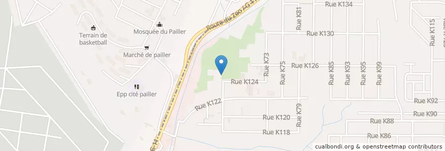 Mapa de ubicacion de Restaurant en ساحل عاج, آبیجان, Cocody, Adjamé.