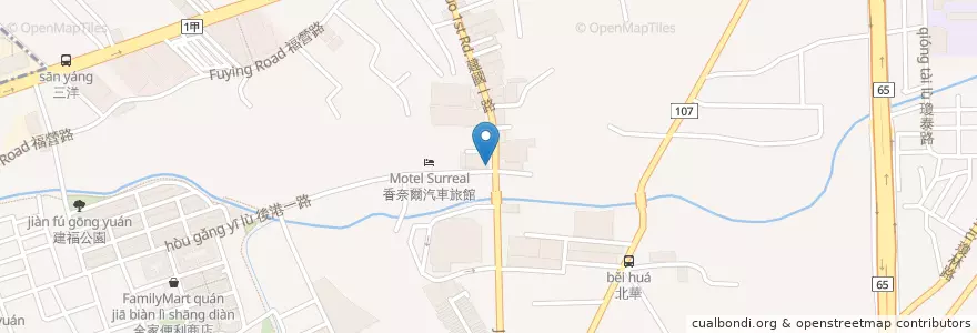 Mapa de ubicacion de 誠哥鍍膜車美工藝 en تایوان, 新北市, 新莊區.