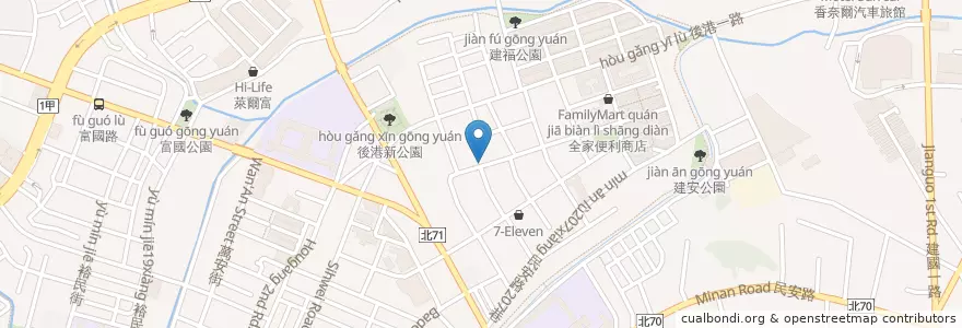 Mapa de ubicacion de 三清宮 en Тайвань, Новый Тайбэй, 新莊區.