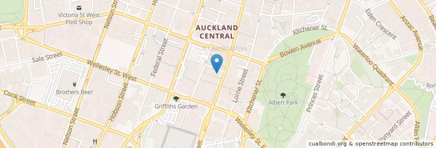 Mapa de ubicacion de Hello Sunshine en Nouvelle-Zélande, Auckland, Waitematā.